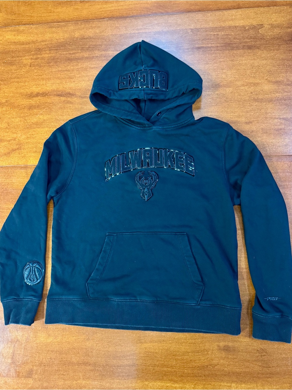 Milwaukee Black Hooded Pullover Sweatshirt